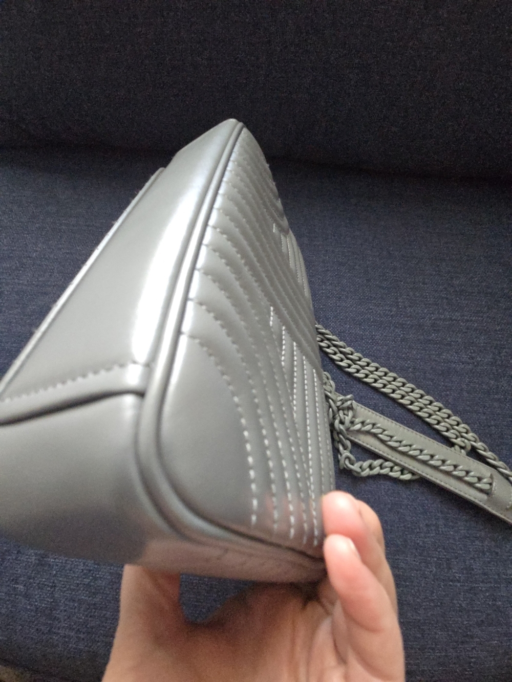 Prada Diagramme Bag Dark Gray - Picture 8 of 17